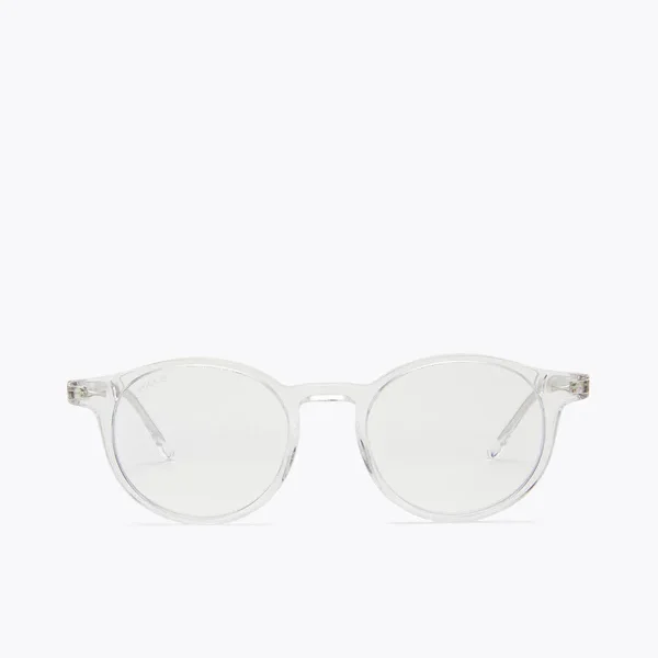 Lunettes de Soleil Glassie Ronde Transparente