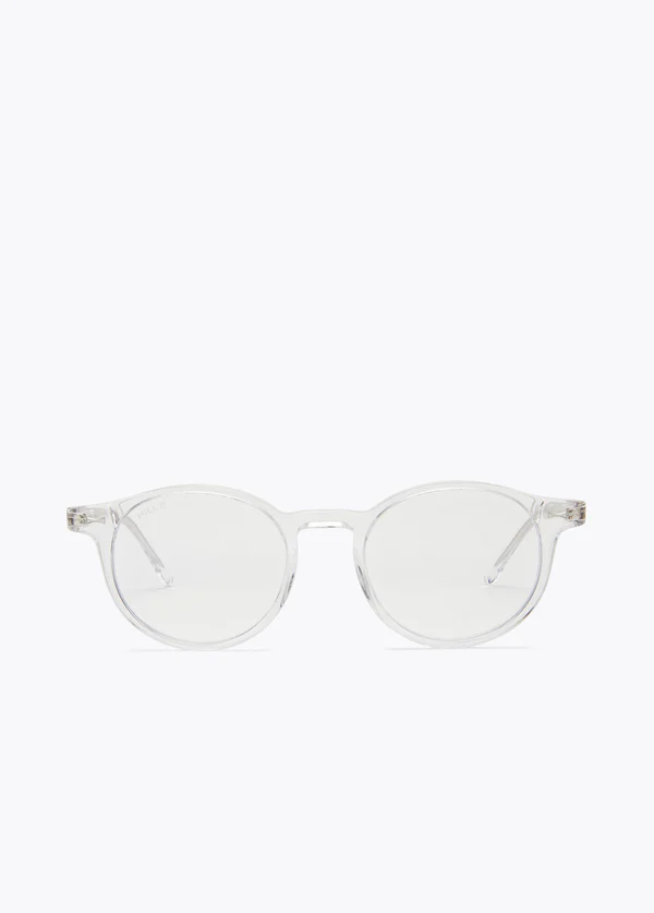 Lunettes de Soleil Glassie Ronde Transparente