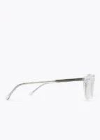 Lunettes de Soleil Glassie Ronde Transparente