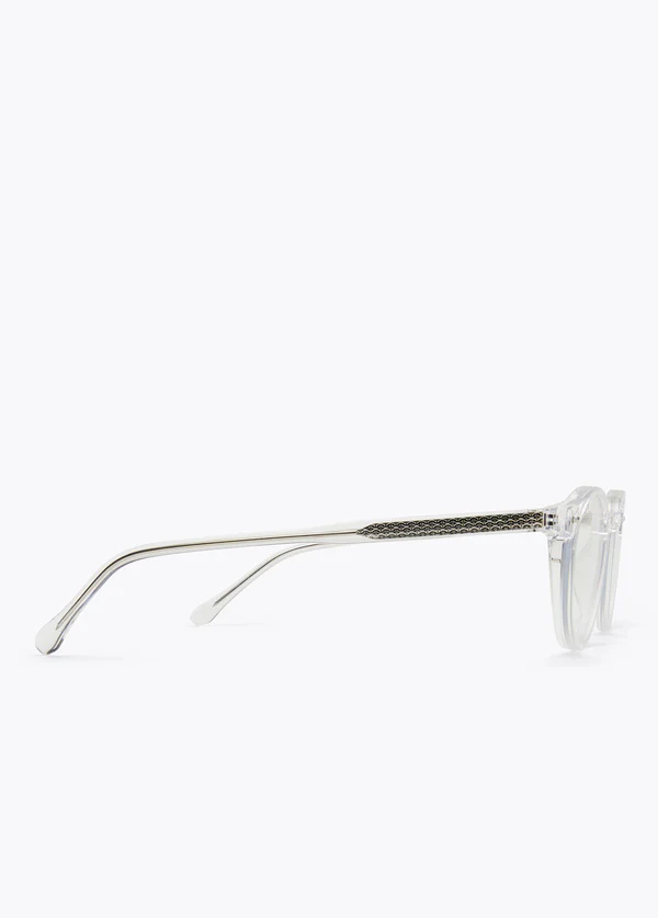 Lunettes de Soleil Glassie Ronde Transparente