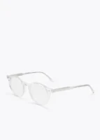 Lunettes de Soleil Glassie Ronde Transparente