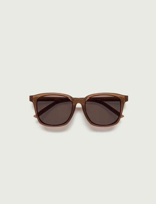 Glassie Bold Sun - Lunettes de soleil carrées marron