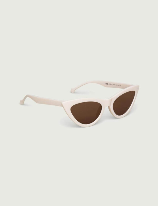 Lunettes de Soleil "Cat-Eye White"
