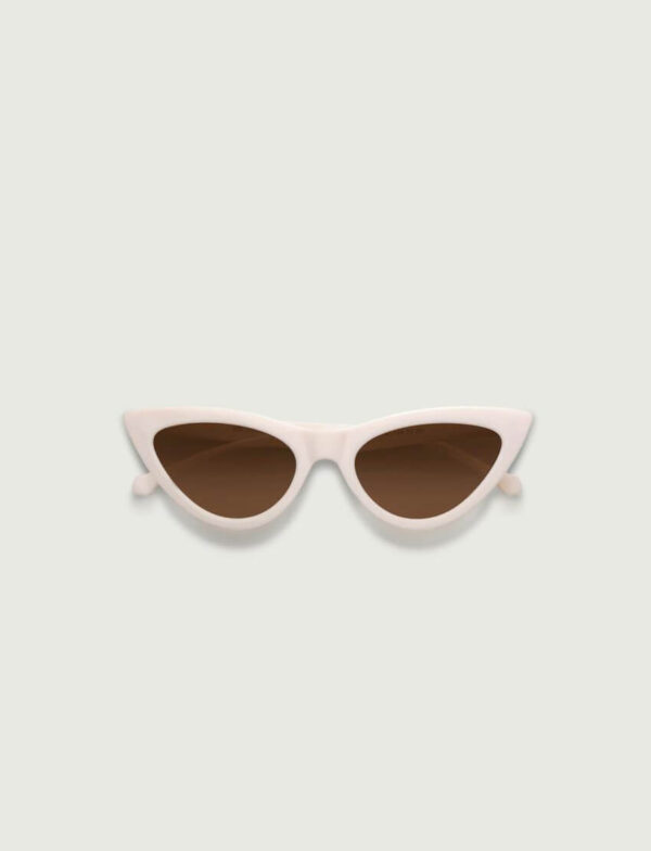 Lunettes de Soleil "Cat-Eye White"