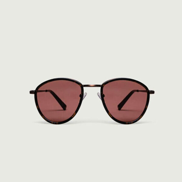 Lunettes de soleil Navy Sparkle - Verres teinte rosée et monture écaille