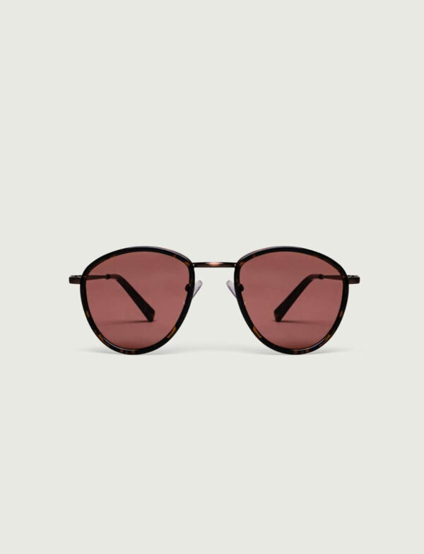 Lunettes de soleil Navy Sparkle - Verres teinte rosée et monture écaille