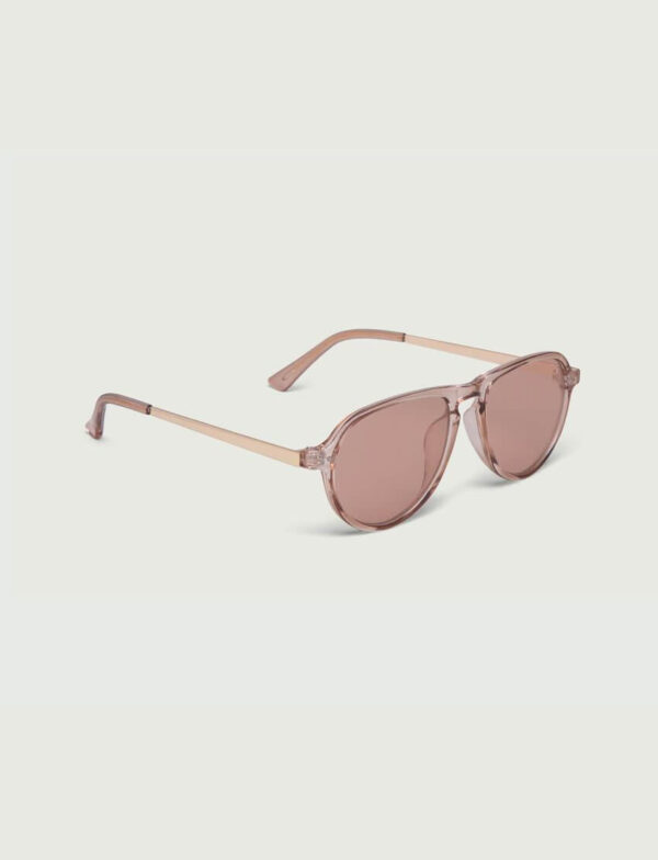 Lunettes de soleil à monture ronde - Glassie Rose Aviator
