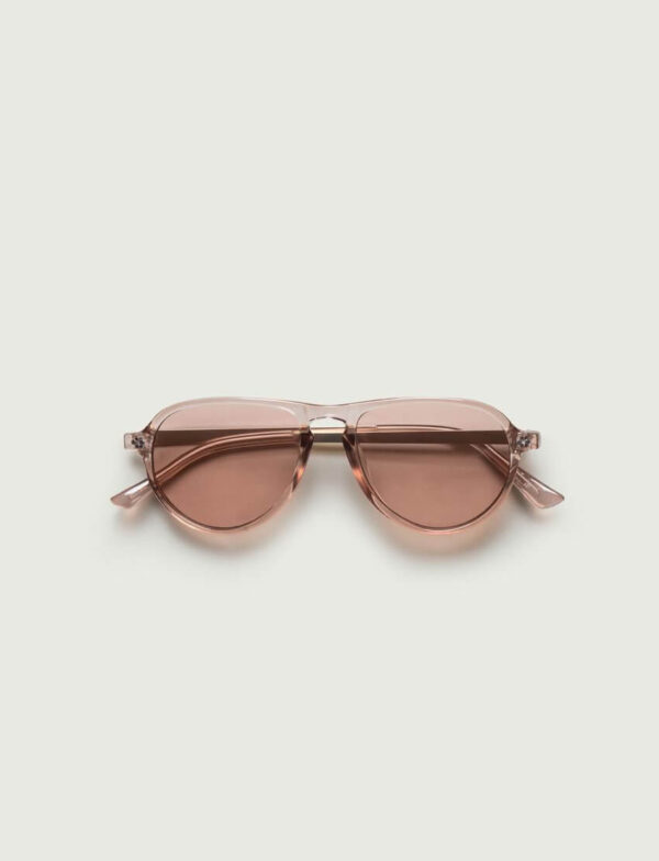 Lunettes de soleil à monture ronde - Glassie Rose Aviator